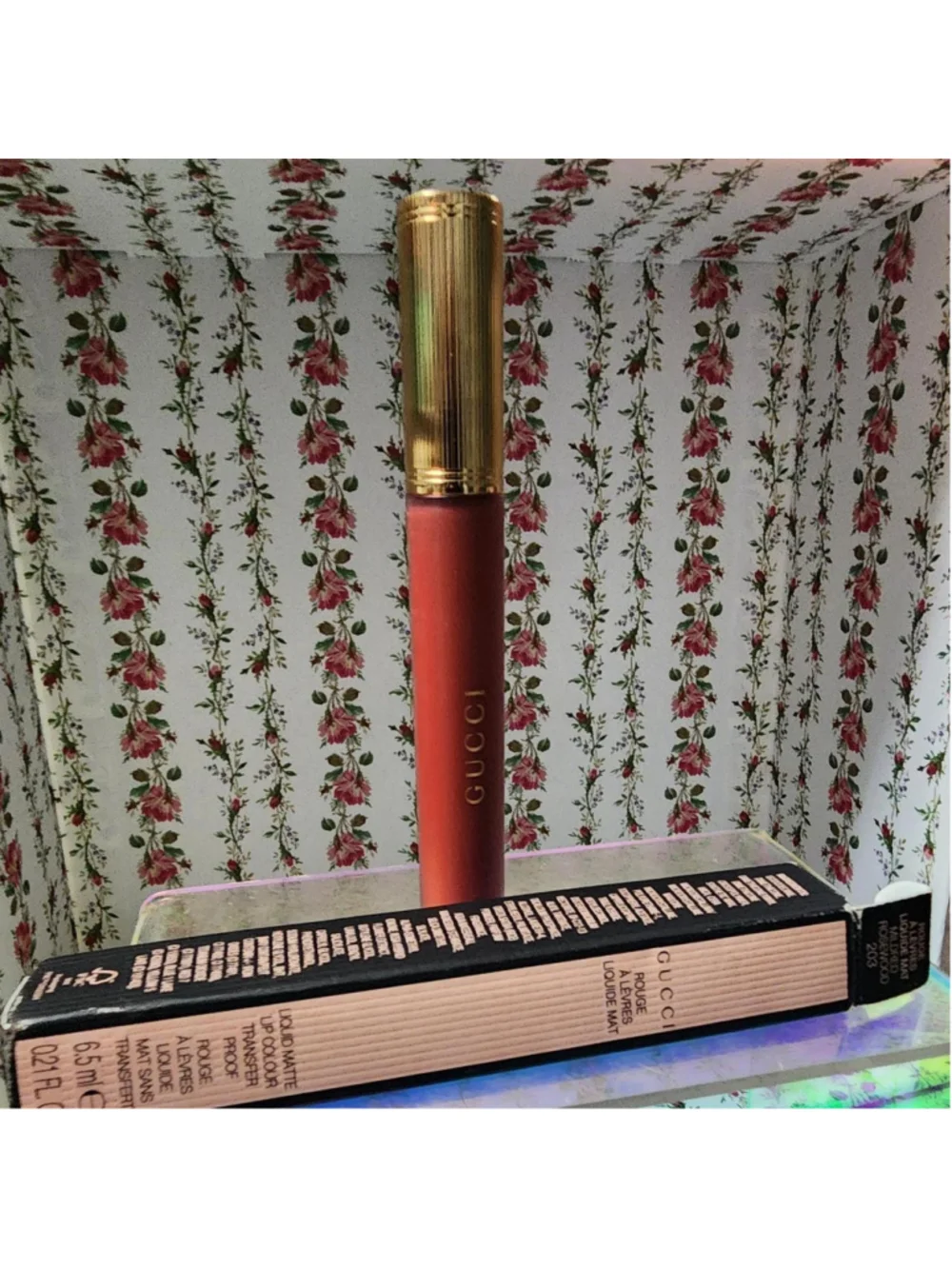 Gucci Lipstick in shade 203 #lipstick #luxury